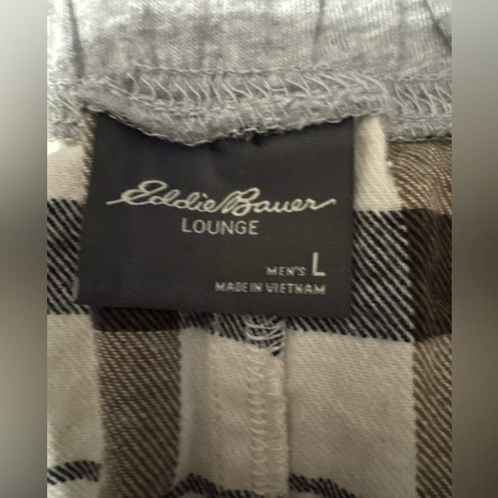 Eddie Bauer men’s large lounge pants plaid - Picture 2 of 3